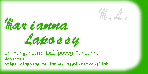 marianna lapossy business card